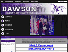 Tablet Screenshot of dawsonisd.us