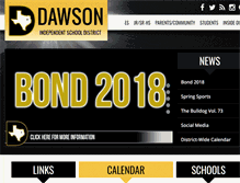Tablet Screenshot of dawsonisd.net
